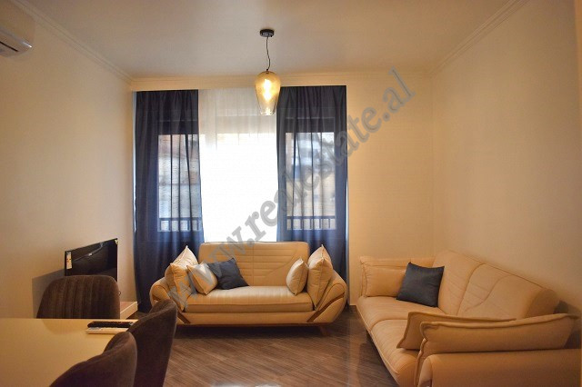 
Two bedroom apartment for rent in Tefta Tashko Koco Street, in the Pazari area in Tirana, Albania.